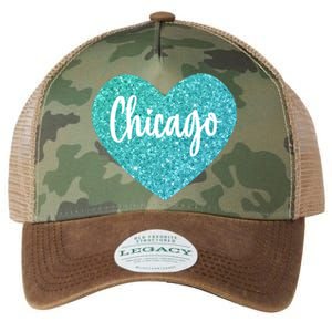 I Love Chicago Usa Heart Great Gift Legacy Tie Dye Trucker Hat