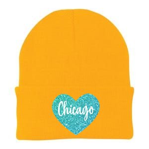 I Love Chicago Usa Heart Great Gift Knit Cap Winter Beanie