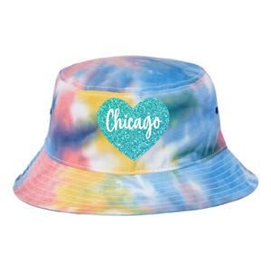 I Love Chicago Usa Heart Great Gift Tie Dye Newport Bucket Hat