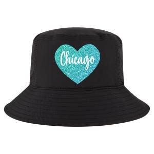 I Love Chicago Usa Heart Great Gift Cool Comfort Performance Bucket Hat