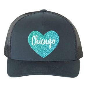 I Love Chicago Usa Heart Great Gift Yupoong Adult 5-Panel Trucker Hat