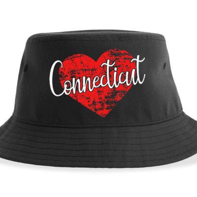 I Love Connecticut Cool Connecticut Sustainable Bucket Hat