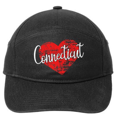 I Love Connecticut Cool Connecticut 7-Panel Snapback Hat