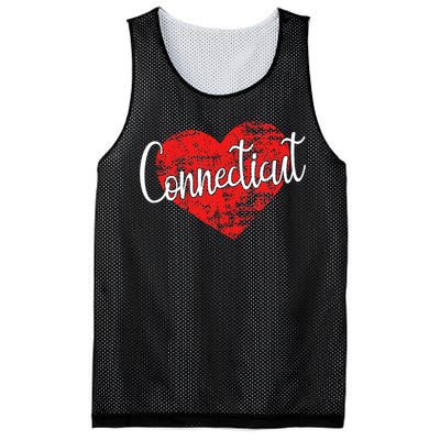 I Love Connecticut Cool Connecticut Mesh Reversible Basketball Jersey Tank