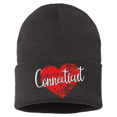 I Love Connecticut Cool Connecticut Sustainable Knit Beanie