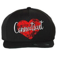 I Love Connecticut Cool Connecticut Wool Snapback Cap