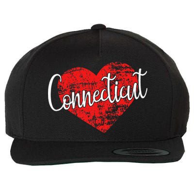 I Love Connecticut Cool Connecticut Wool Snapback Cap