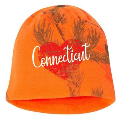 I Love Connecticut Cool Connecticut Kati - Camo Knit Beanie