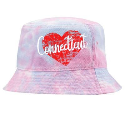 I Love Connecticut Cool Connecticut Tie-Dyed Bucket Hat