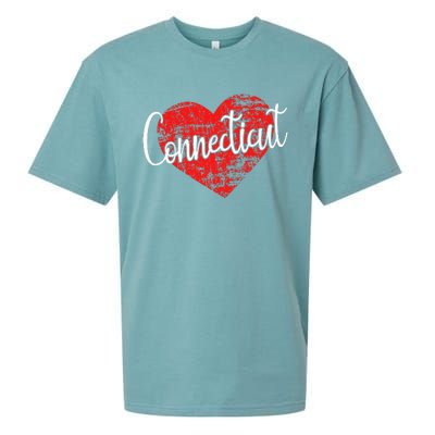 I Love Connecticut Cool Connecticut Sueded Cloud Jersey T-Shirt