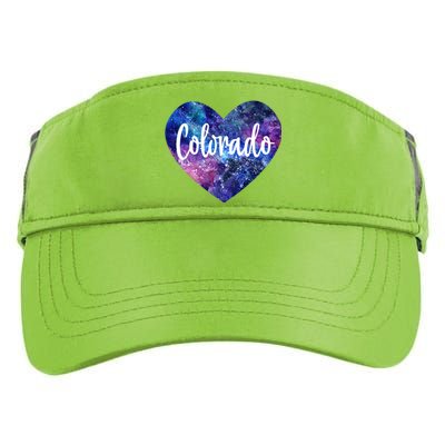 I Love Colorado Usa Gift Adult Drive Performance Visor