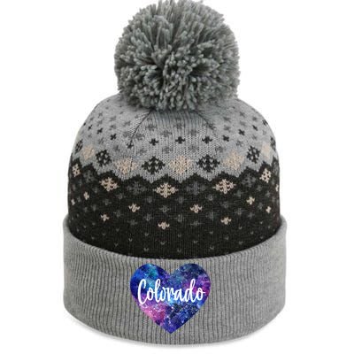 I Love Colorado Usa Gift The Baniff Cuffed Pom Beanie