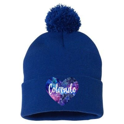 I Love Colorado Usa Gift Pom Pom 12in Knit Beanie