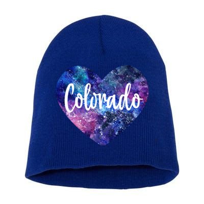 I Love Colorado Usa Gift Short Acrylic Beanie