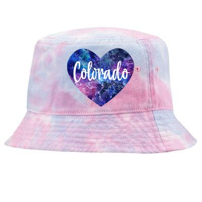 I Love Colorado Usa Gift Tie-Dyed Bucket Hat