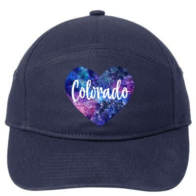 I Love Colorado Usa Gift 7-Panel Snapback Hat