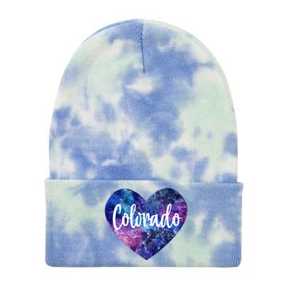 I Love Colorado Usa Gift Tie Dye 12in Knit Beanie