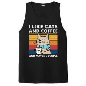 I Like Cats And Coffee And Maybe 3 People Funny Love Cats PosiCharge Competitor Tank