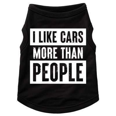 I Like Cars More Than People Funny Car Mechanic Dad Husband Doggie Tank