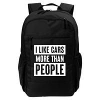 I Like Cars More Than People Funny Car Mechanic Dad Husband Backpack