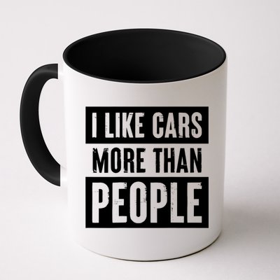 I Like Cars More Than People Funny Car Mechanic Dad Husband Mug