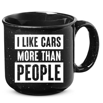 I Like Cars More Than People Funny Car Mechanic Dad Husband 15oz Campfire Ceramic Mug