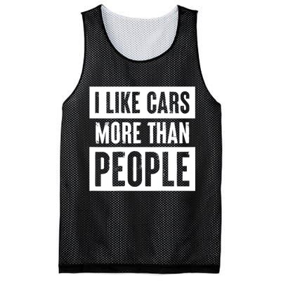 I Like Cars More Than People Funny Car Mechanic Dad Husband Mesh Reversible Basketball Jersey Tank