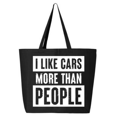 I Like Cars More Than People Funny Car Mechanic Dad Husband 25L Jumbo Tote