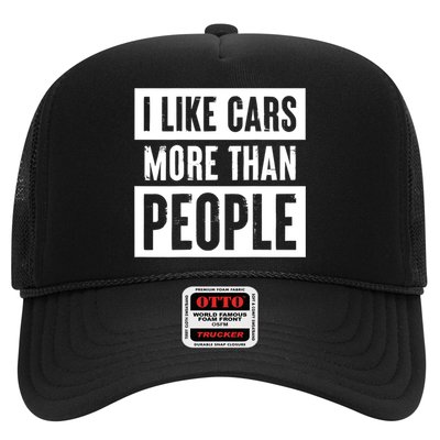 I Like Cars More Than People Funny Car Mechanic Dad Husband Hat
