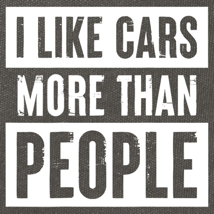 I Like Cars More Than People Funny Car Mechanic Dad Husband Cotton Canvas Backpack