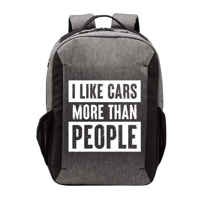 I Like Cars More Than People Funny Car Mechanic Dad Husband Vector Backpack