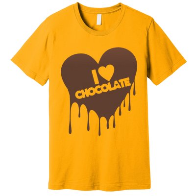 I Love Chocolate Candy Heart Lover Premium T-Shirt