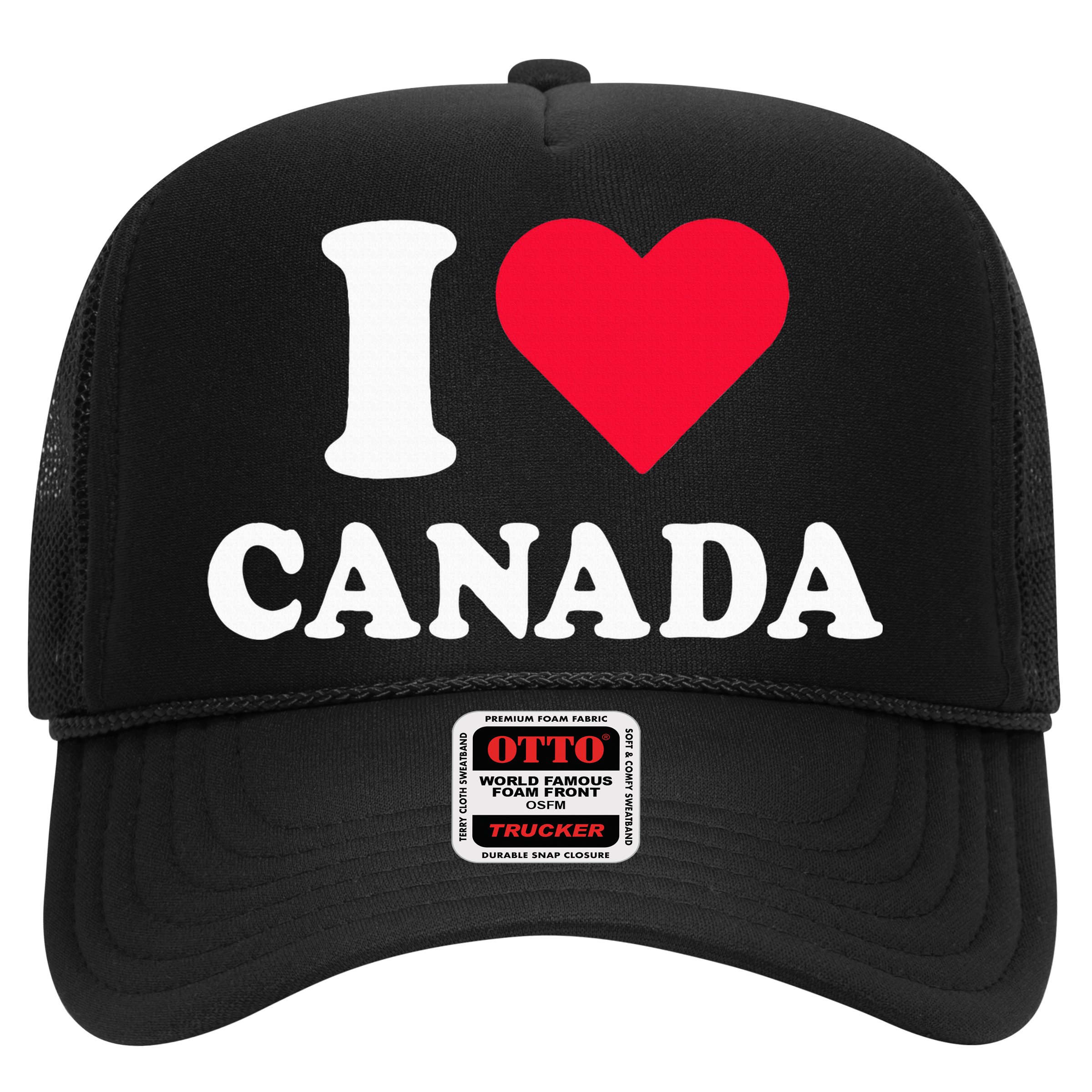 I Love Canada Heart Canada Hat