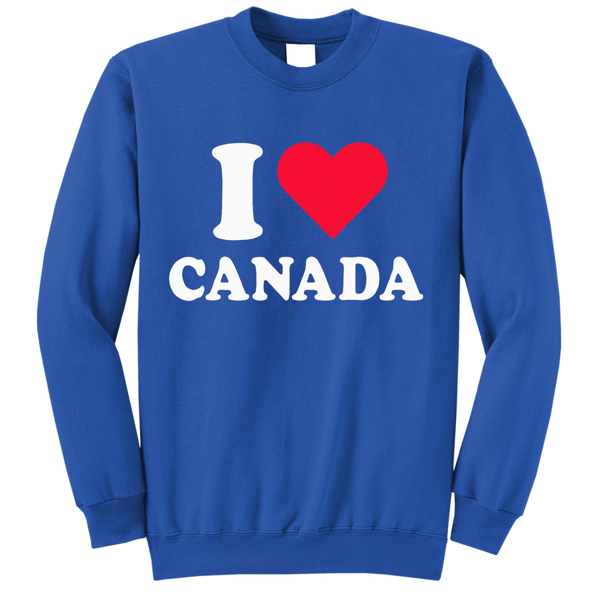 I Love Canada Heart Canada Sweatshirt