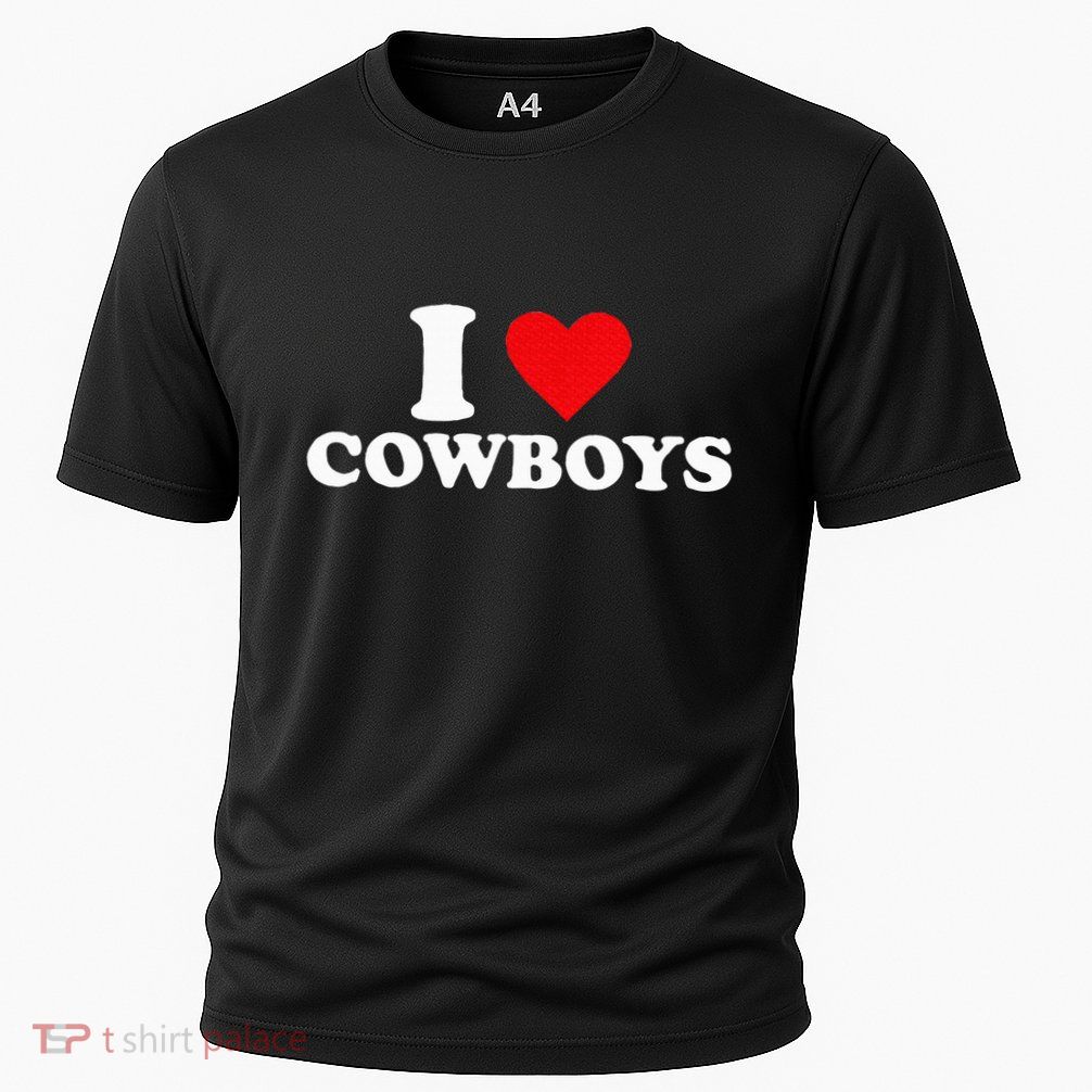 I Love Cowboys Performance Shirt