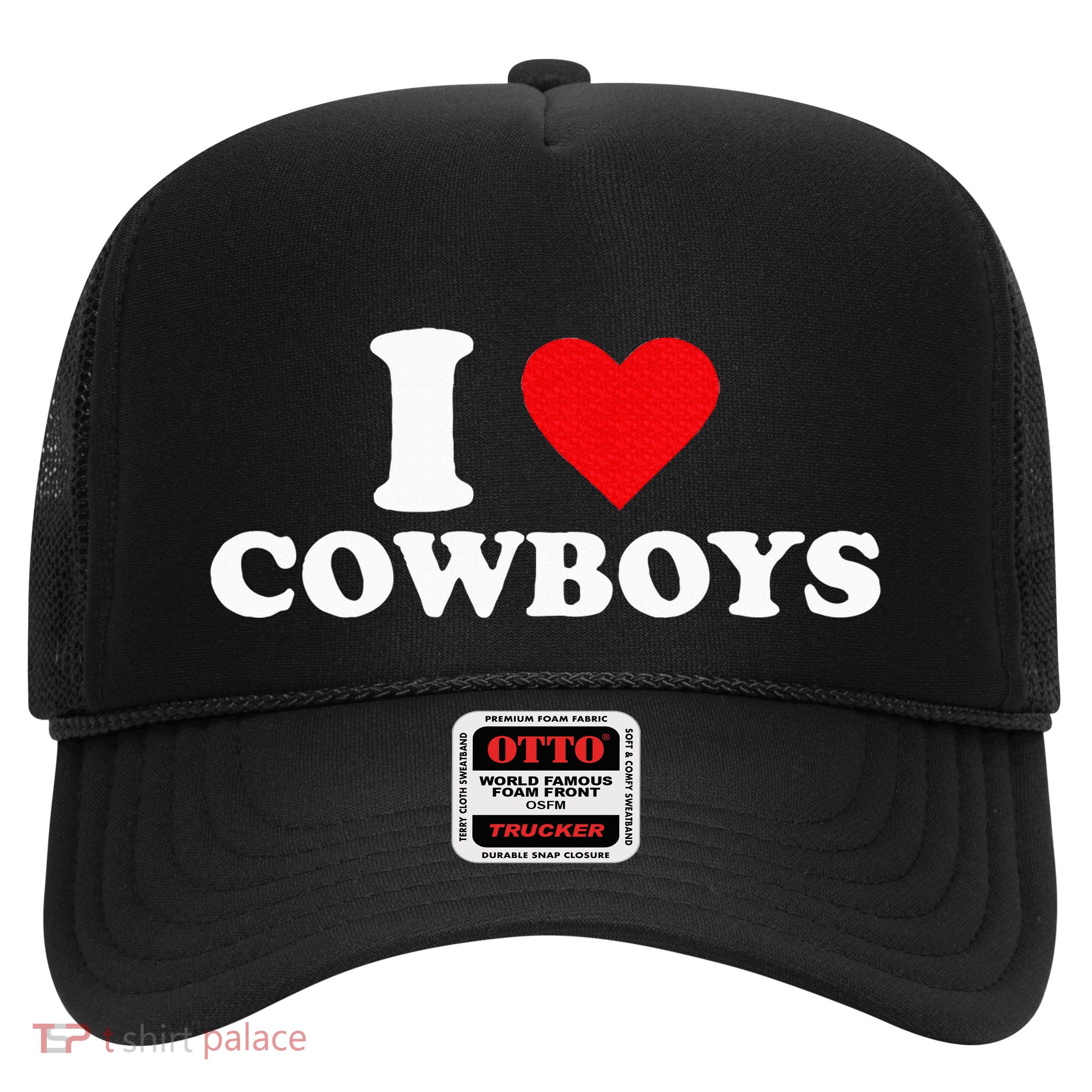 I Love Cowboys Trucker Hat