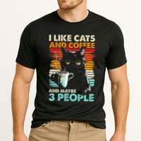 I Like Cats And Coffee And Maybe 3 People Funny Love Cat Cooling Performance Crew T-Shirt
