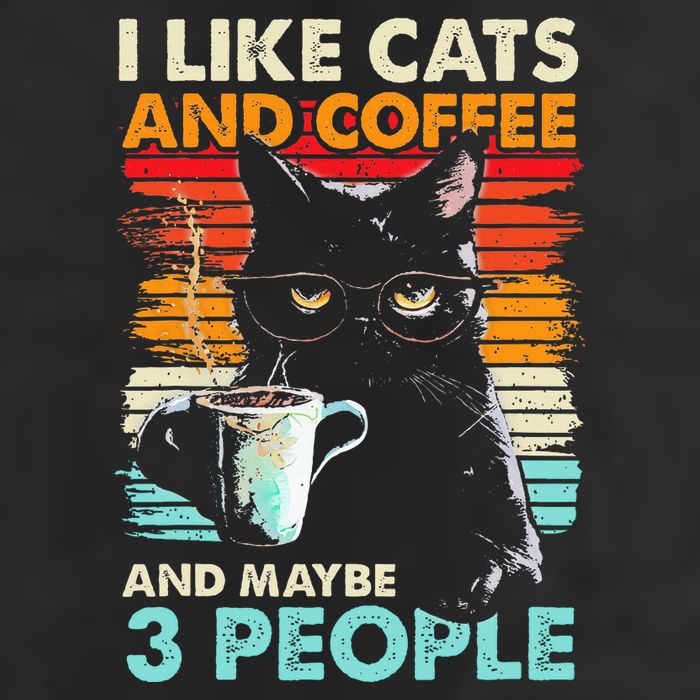 I Like Cats And Coffee And Maybe 3 People Funny Love Cat 11oz C Handle Ceramic Mug
