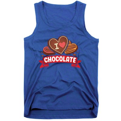 I Love Chocolate Sweets Candy Chocolate Bar Gift Tank Top