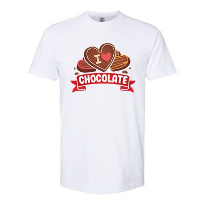 I Love Chocolate Sweets Candy Chocolate Bar Gift Softstyle® CVC T-Shirt