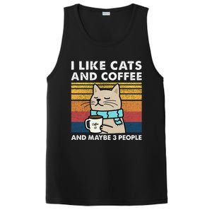 I Like Cats And Coffee And Maybe 3 People PosiCharge Competitor Tank