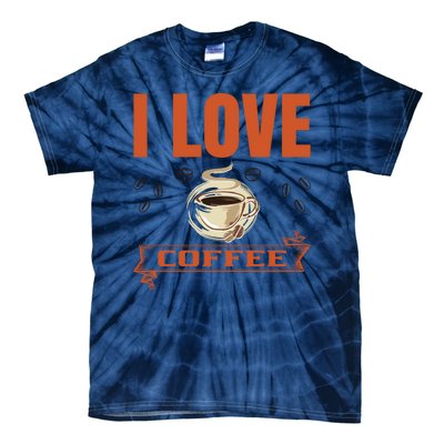 I Love Coffee Tie-Dye T-Shirt