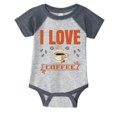 I Love Coffee Infant Baby Jersey Bodysuit