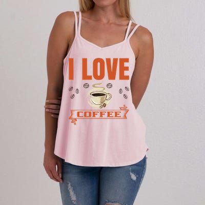 I Love Coffee Women's Strappy Tank