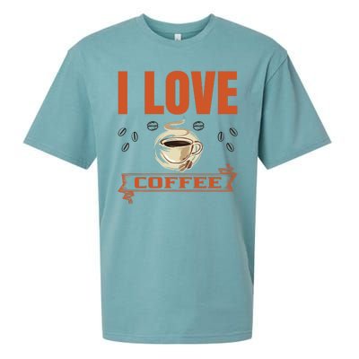 I Love Coffee Sueded Cloud Jersey T-Shirt