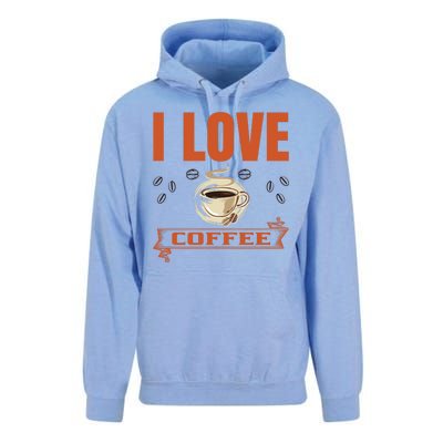 I Love Coffee Unisex Surf Hoodie