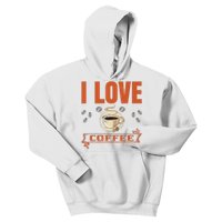 I Love Coffee Kids Hoodie