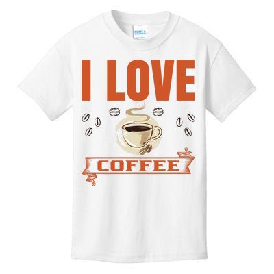 I Love Coffee Kids T-Shirt