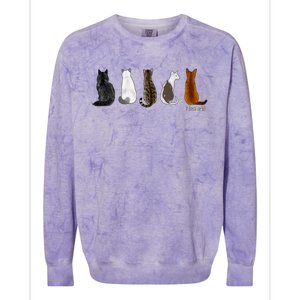 I Love Cats For Cat Lovers Cool Gift Colorblast Crewneck Sweatshirt