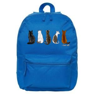 I Love Cats For Cat Lovers Cool Gift 16 in Basic Backpack